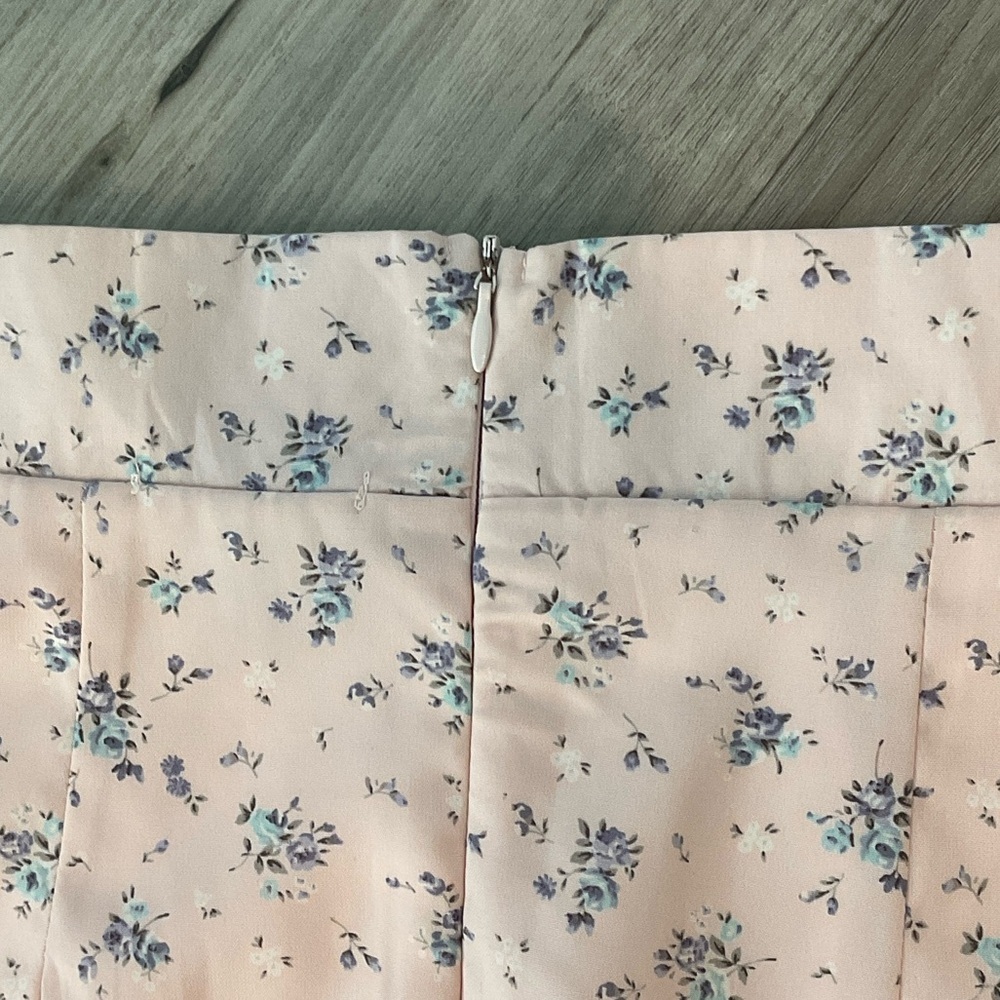 Altar'd State Floral A-Line Skirt in Pink Size Small - Picture 8 of 9